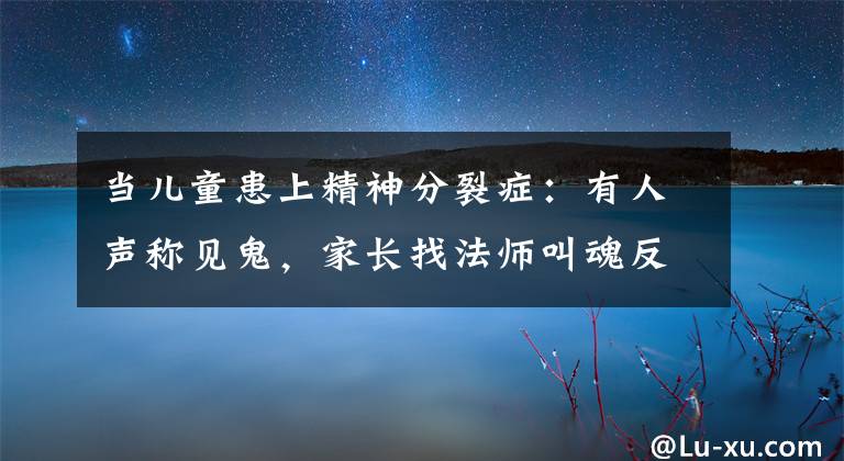 当儿童患上精神分裂症：有人声称见鬼，家长找法师叫魂反致病情加重；有人缓解后返校，却被要求父母全天陪同