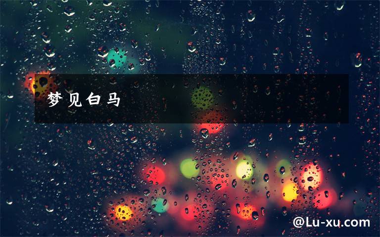 梦见白马文章配图