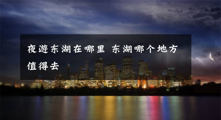 夜游东湖在哪里 东湖哪个地方值得去文章配图