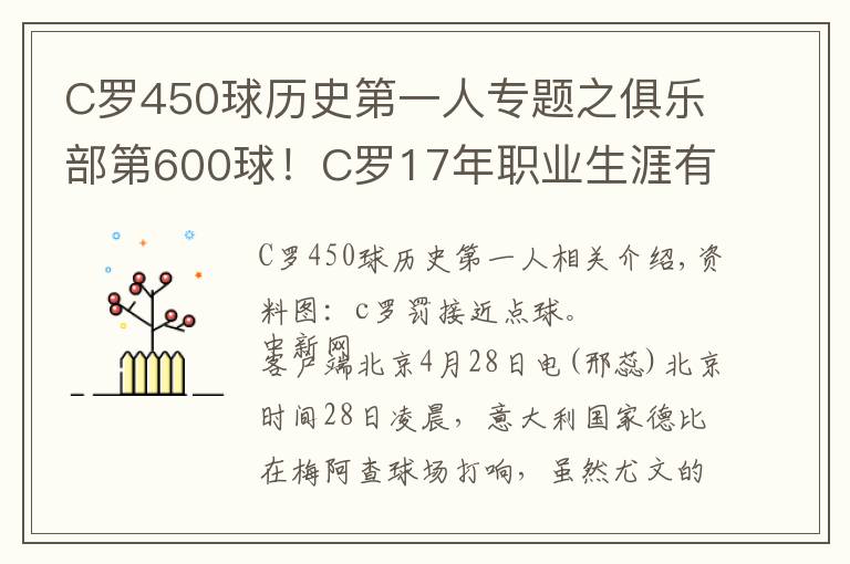 C罗450球历史第一人专题之俱乐部第600球！C罗17年职业生涯有你多少回忆？文章配图