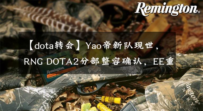 【dota转会】Yao帝新队现世，RNG DOTA2分部整容确认，EE重返北美“最强赛区”