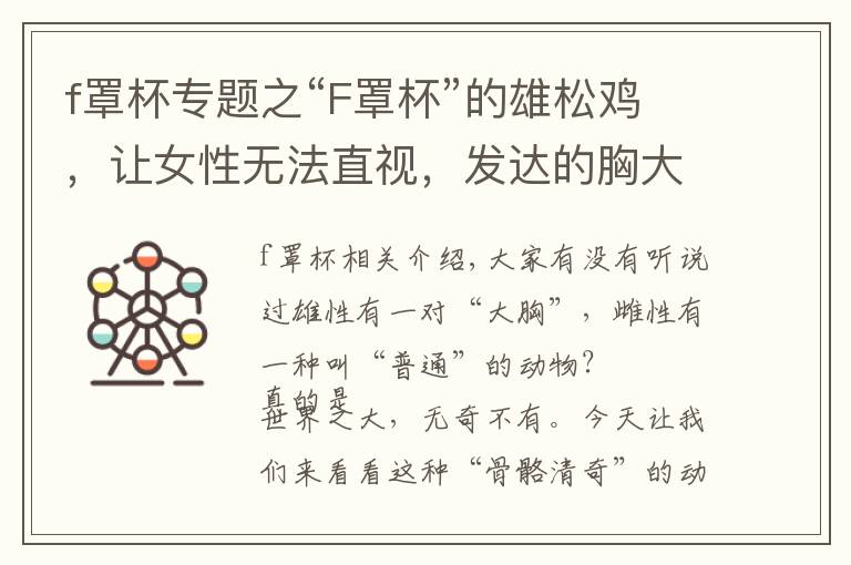 f罩杯专题之“F罩杯”的雄松鸡，让女性无法直视，发达的胸大肌就问你怕不怕文章配图