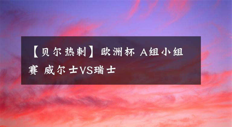 【贝尔热刺】欧洲杯 A组小组赛 威尔士VS瑞士