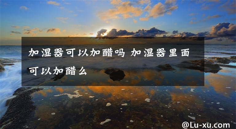 加湿器可以加醋吗 加湿器里面可以加醋么文章配图