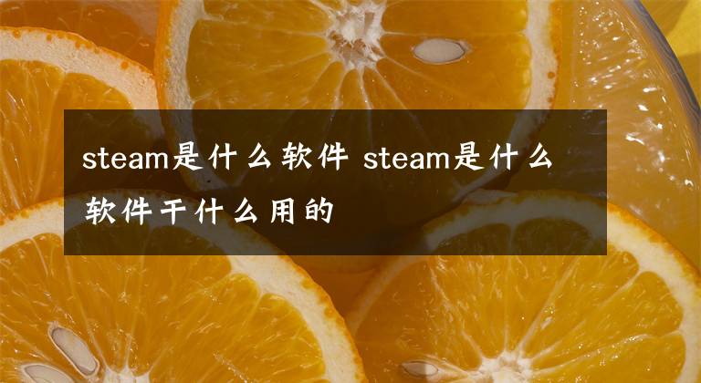 steam是什么软件 steam是什么软件干什么用的