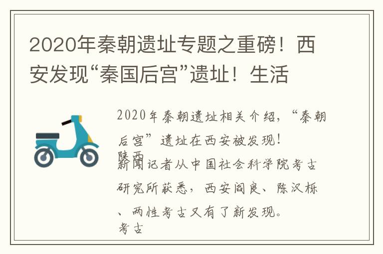 2020年秦朝遗址专题之重磅！西安发现“秦国后宫”遗址！生活区曝光