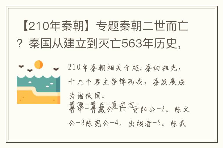 【210年秦朝】专题秦朝二世而亡？秦国从建立到灭亡563年历史，一篇文章全懂了