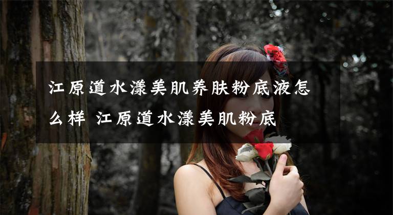江原道水漾美肌养肤粉底液怎么样 江原道水漾美肌粉底文章配图