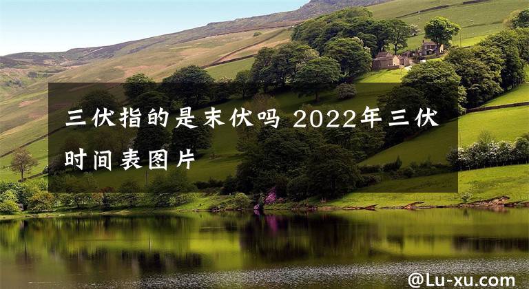 三伏指的是末伏吗 2022年三伏时间表图片文章配图