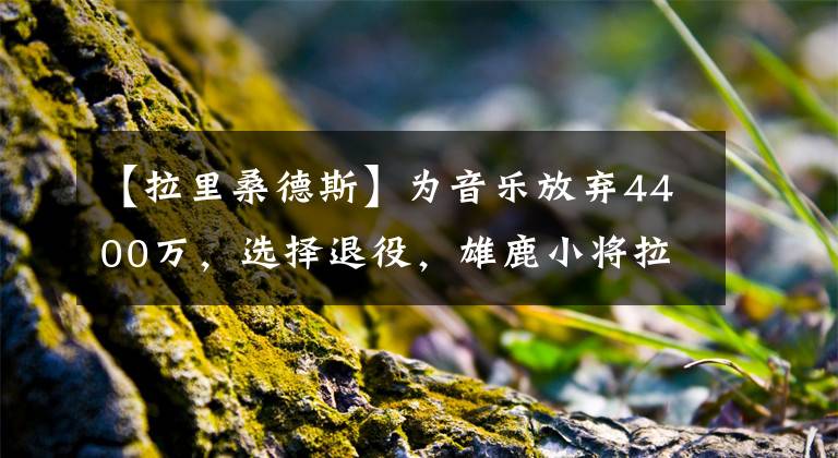 【拉里桑德斯】为音乐放弃4400万，选择退役，雄鹿小将拉里桑德斯现状如何?