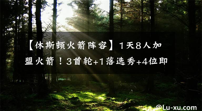 【休斯顿火箭阵容】1天8人加盟火箭！3首轮+1落选秀+4位即战力，休城阵容急需做减法