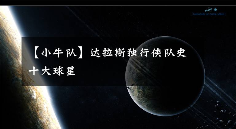 【小牛队】达拉斯独行侠队史十大球星