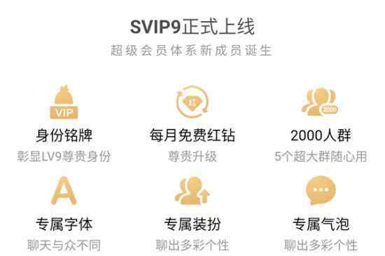  腾讯QQ SVIP9超级会员正式上线：十大特权 福利超多