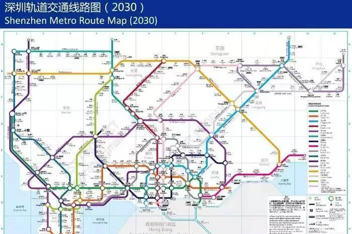 深圳地铁2030年规划图出炉