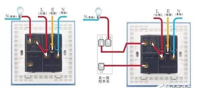 墙壁开关怎么接线_墙壁开关插座安装图解