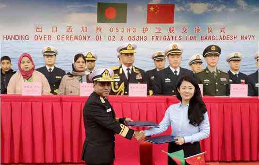 053系列护卫舰 孟加拉海军接收两艘中国退役053H3型护卫舰