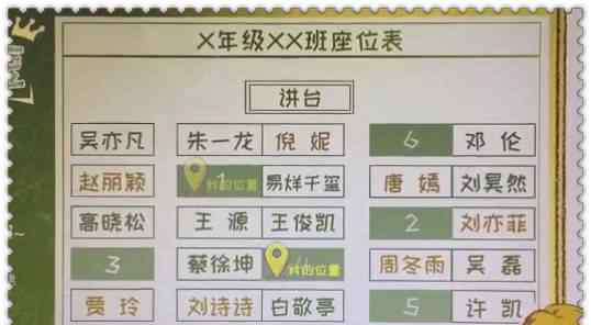 学生座位表 班级排座位表选位置，全班都是爱豆，学生：别难为我了班主任！