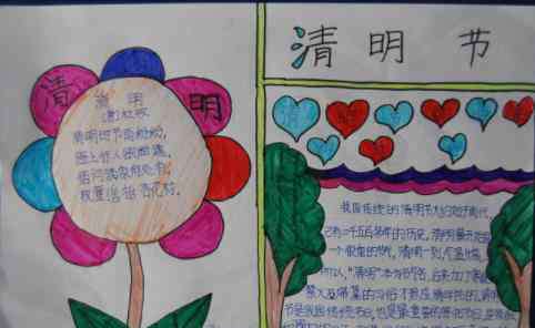 以清明节为主题的画 以清明为主题的小学生画画手抄报