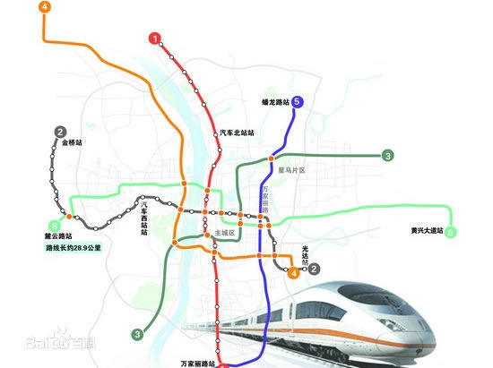 长沙地铁2号线路图 长沙地铁线路图大全