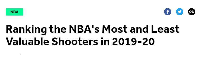 nba排名2019最新排名 NBA2019-2020赛季投手排名出炉，前MVP倒数第一？让人尴尬