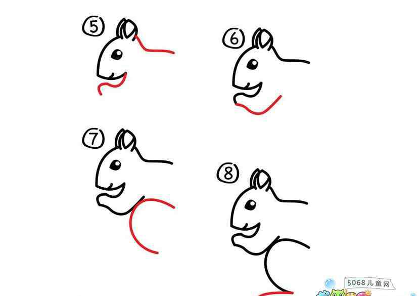 小松鼠怎么画 松鼠怎么画_可爱的松鼠简笔画画法步骤教程