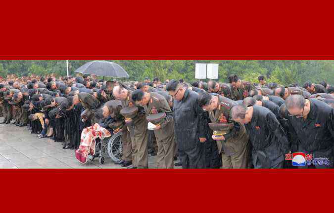 朝鲜金永春逝世 朝鲜为“扶灵七元老”金永春举行国葬 金正恩淋雨默哀