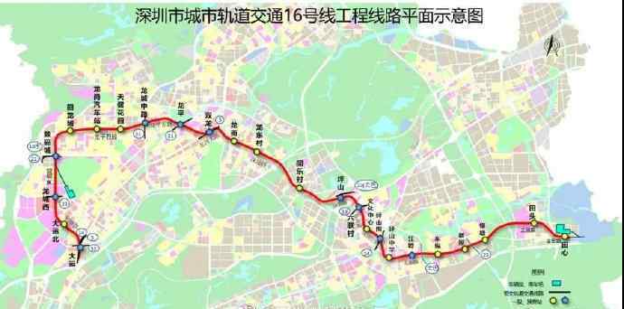 深圳地铁16号线 预计2023年通车！深圳地铁16号线第10座车站封顶！
