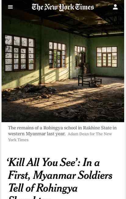 缅甸士兵 缅甸士兵首次承认参与种族大屠杀：我们见人就杀，灭了20个村子，将尸体丢进集体坟墓