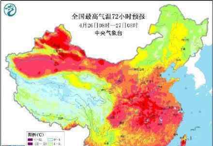 未来几天全国最高气温预报图 北方地区气温回升显著