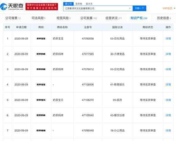 章泽天公司申请奶茶宝宝等商标 事件详细经过！