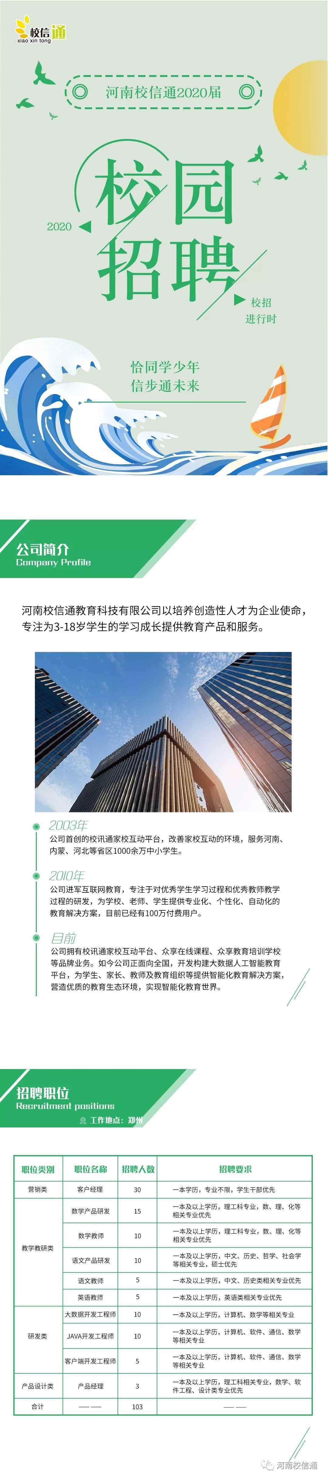 校信通 河南校信通校招：招贤纳士，教育成就未来！