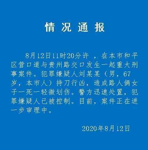 天津男子当街持刀砍人致1死1伤 现场图曝光令人震惊