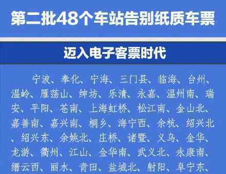 这48个车站坐火车不再取票 是哪48个车站不再取票