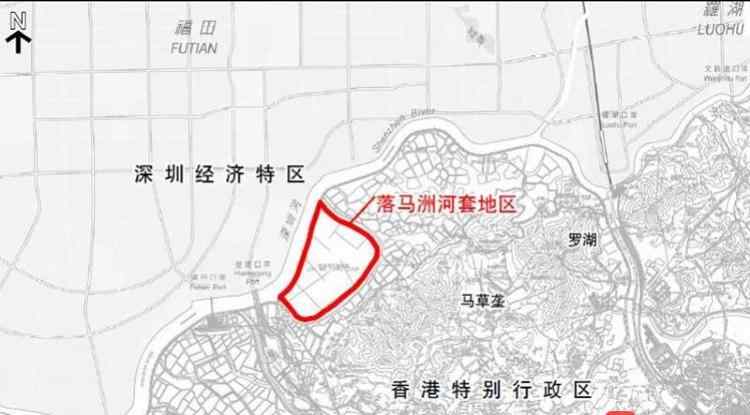 河套地区地图 深港这块区域将有大发展！落马洲河套地区未来如何开发定了