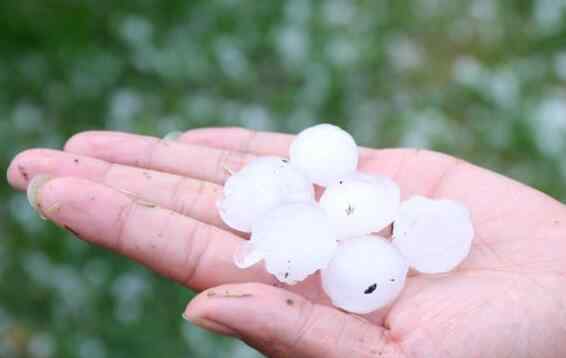 黑河遭遇冰雹雨 这也太奇怪了