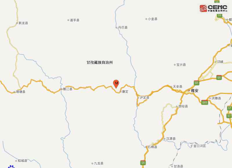 四川康定地震 四川甘孜州康定市发生3.0级地震