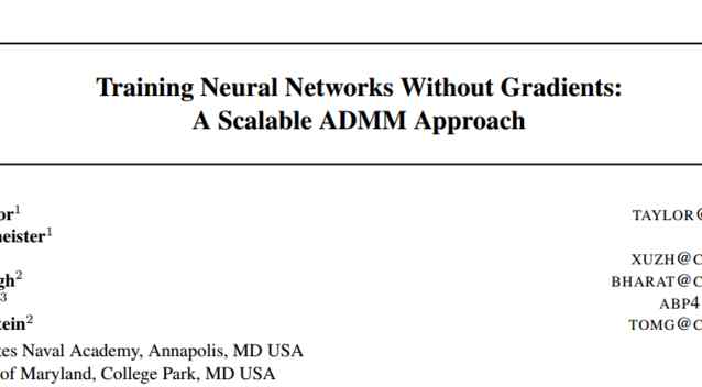 admm 无梯度下降来训练神经网络:一个可扩展的ADMM途径