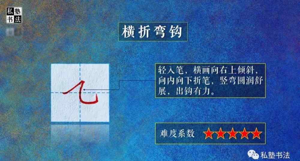 横折弯钩怎么写 横折弯钩难写？用“乙、几、九、乞、亿、旭”练练手