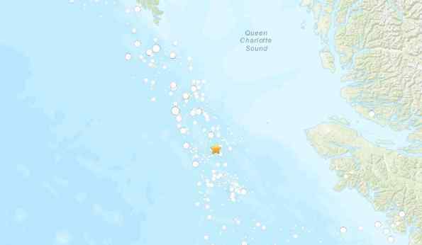 加拿大地震 加拿大附近海域发生6.2级地震 震源深度10千米