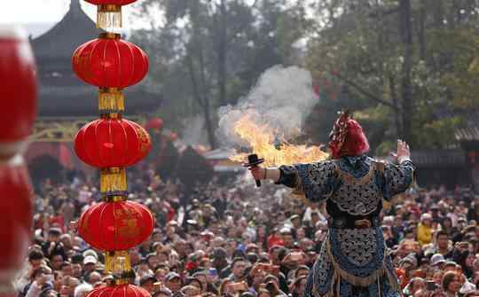 舞榭歌台 舞榭歌台夜未央 武侯祠成都大庙会文艺演出精彩纷呈