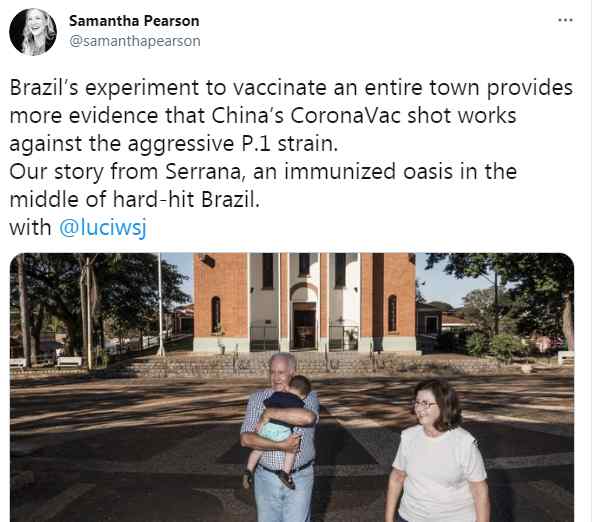 巴西小城用中国疫苗做了项实验 过程真相详细揭秘！