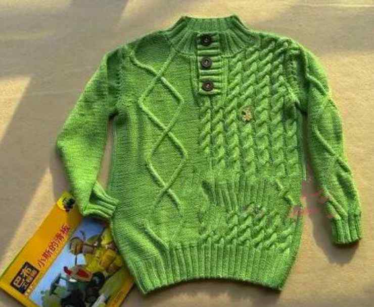 织毛衣尺寸表 帅气的男孩毛衣编织