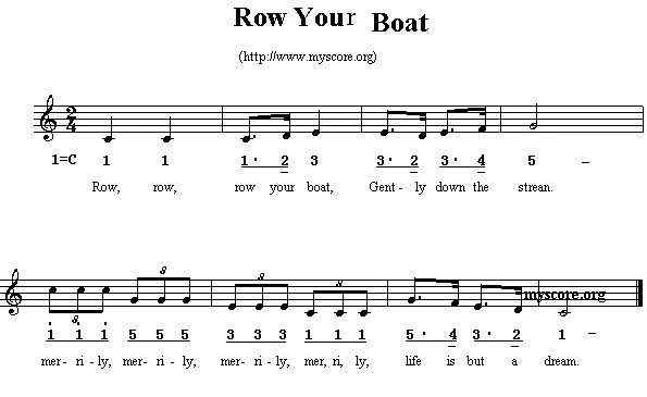 boat 【经典童谣】《 Row row row your boat 》